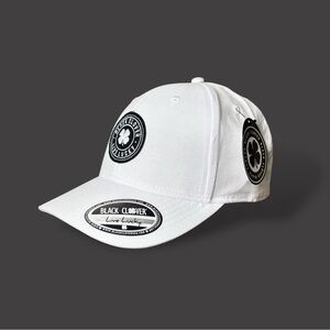 Black Clover Men’s SP22 ND Woven Patch White Baseball Cap Sz OS